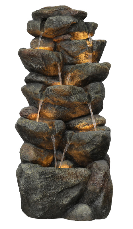 Zahradní fontána BestBerg EF-21 / polyresin / 44,5 x 38 x 99 cm