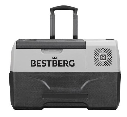 Přenosná kompresorová autochladnička BestBerg BBPF-50 / 50 l / 60 W / šedá/černá