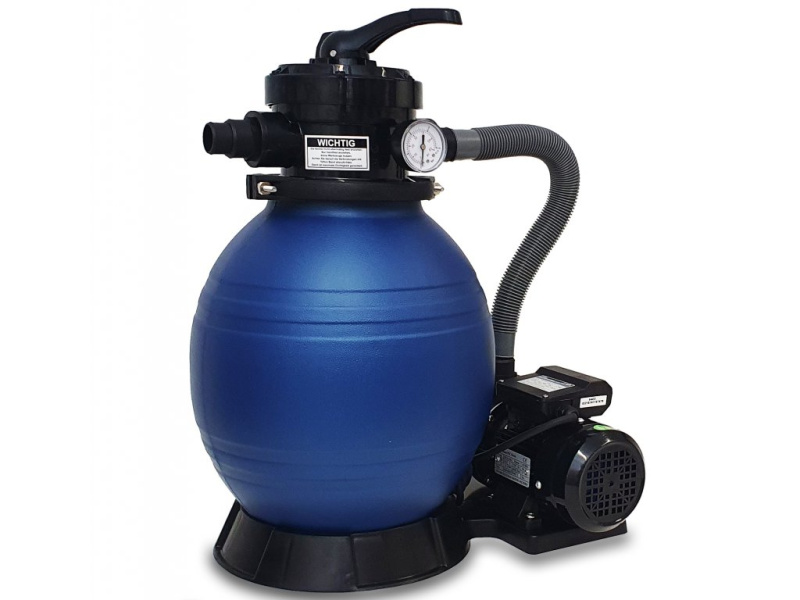 Bazénová písková filtrace BestBerg BBSF-10 / 10200 l/h / 400 W / modrá
