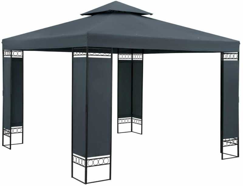 Zahradní altán BestBerg BBGG-30 / 300 x 300 x 260 cm / šedá