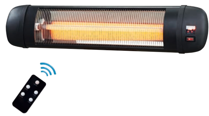 Infračervený ohřívač BestBerg BBIH-2500 / 2000 W / černá