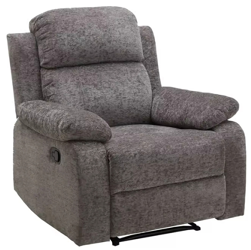 Relaxační polohovatelné křeslo BestBerg BBMCH-1LG / polyuretan/polyester / světle šedá