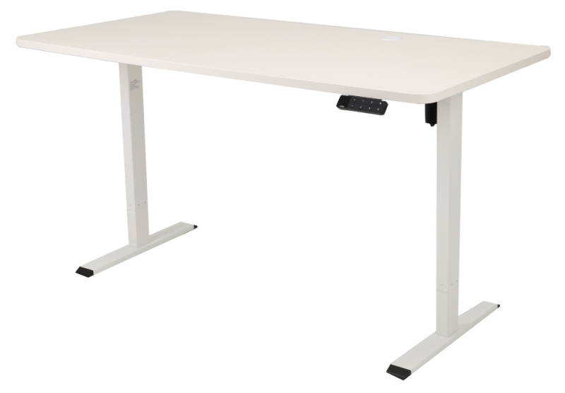 Výškově nastavitelný elektrický stůl BestBerg BBAT-16WW / rozměr 160x80 cm / výška 85–130 cm / bílá
