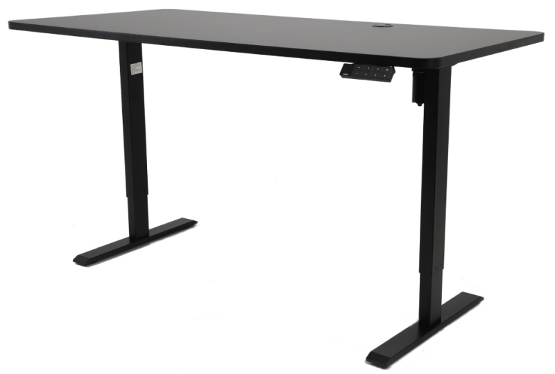 Výškově nastavitelný elektrický stůl BestBerg BBAT-16BB / rozměr 160x80 cm / výška 85–130 cm / černá