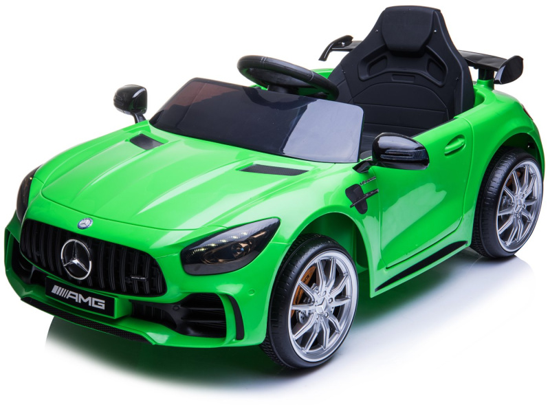 Dětské elektrické autíčko s dálkovým ovládáním BestBerg BBCC-10G – Mercedes-Benz AMG GT R / od 3 let / nosnost 25 kg / zelená