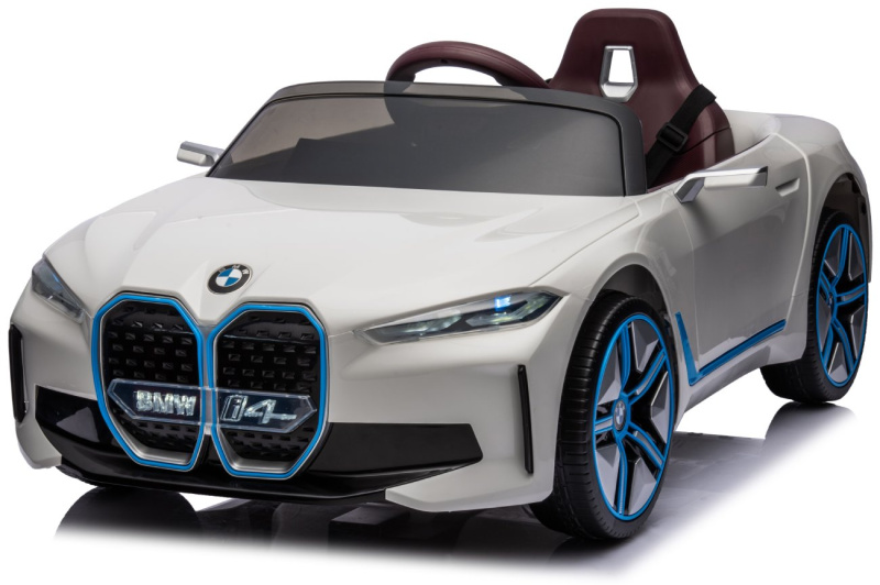Dětské elektrické autíčko s dálkovým ovládáním BestBerg BBCC-20W – BMW i4 / od 3 let / nosnost 30 kg / bílá