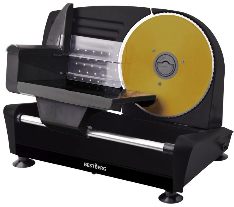 Elektrický kráječ BestBerg BBS-400B / 250 W / černá