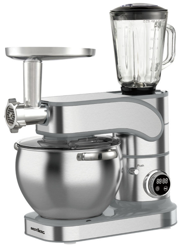Celokovový kuchyňský robot BestBerg BBR-20SG / 2500 W / 10 l / 12 rychlostí