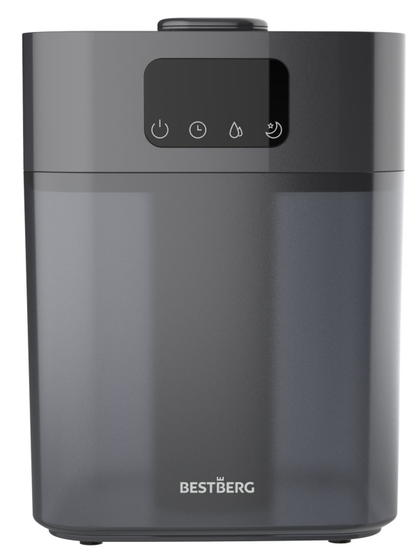 Ultrazvukový zvlhčovač vzduchu BestBerg BBAH-10G / 22 W / 5,5 l / 300 ml/h / šedá
