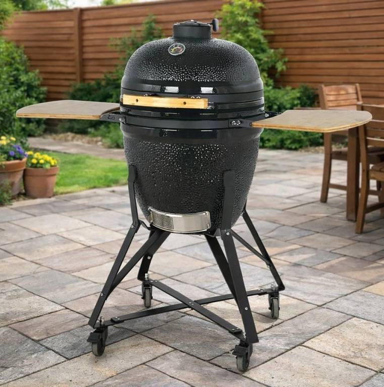 Keramický Kamado BBQ gril BestBerg BBGK-55B / Ø 46 cm / černá