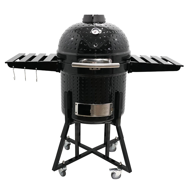 Kamado udící BBQ gril BestBerg BBBQ-10B / Ø 46 cm / černá