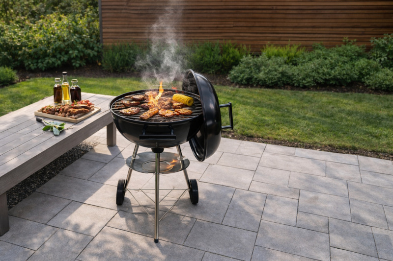 Gril na dřevěné uhlí BestBerg BBBQ-12B  / Ø 44 cm / černá