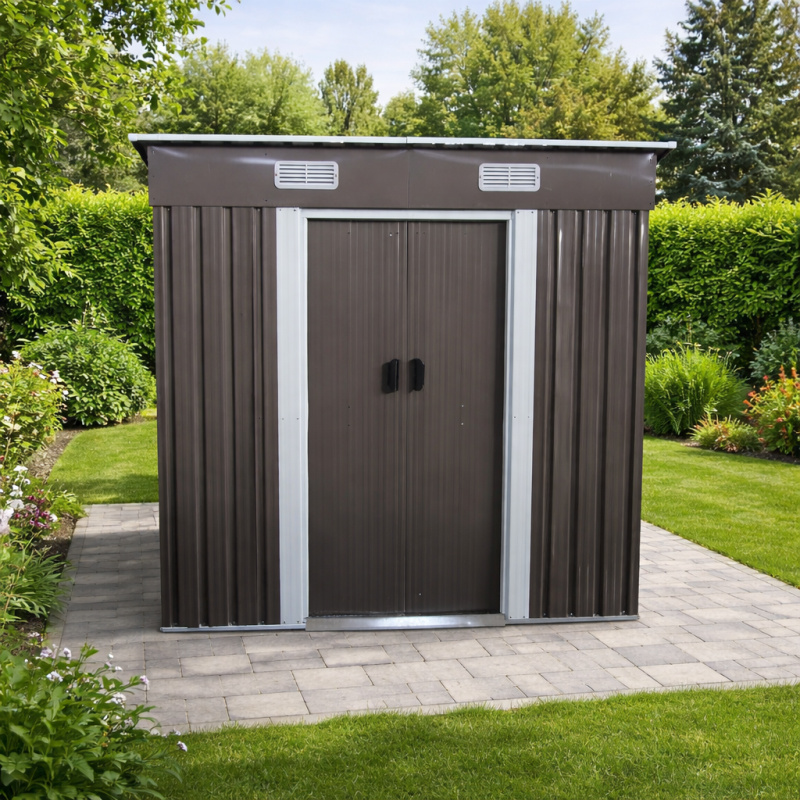 Zahradní domek BestBerg BBSH-406G / 2,25 m² / 121 x 194 x 192 cm / šedá