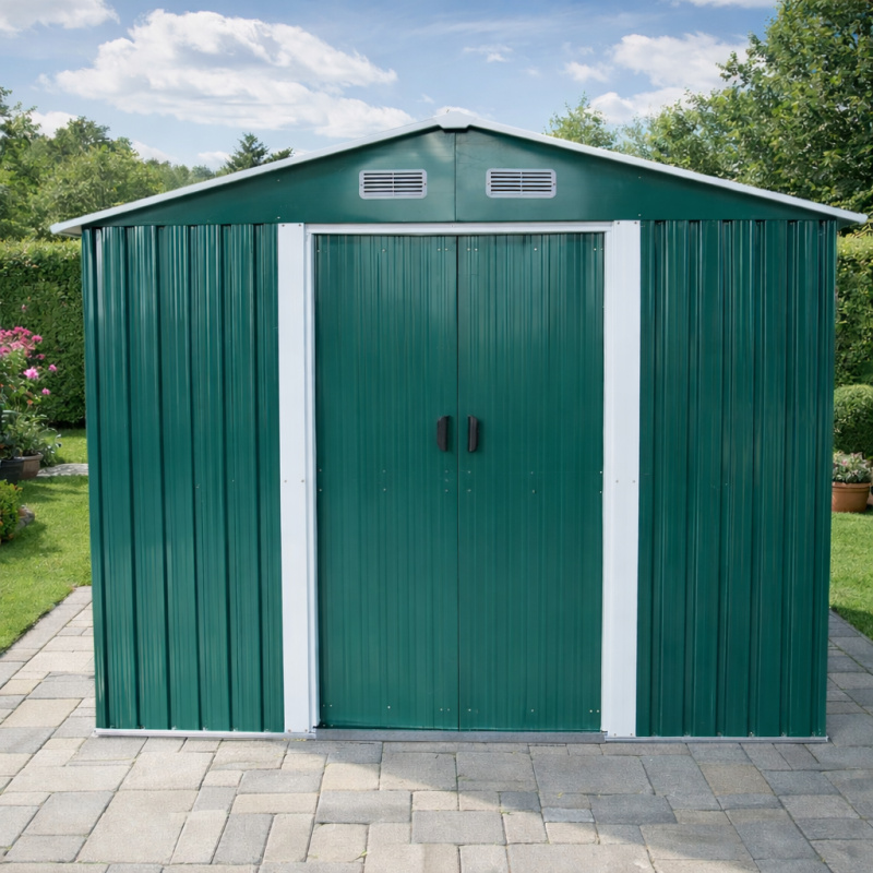 Zahradní domek BestBerg BBSH-1208GR / 10,1 m² / 389 x 260 x 202 cm / zelená