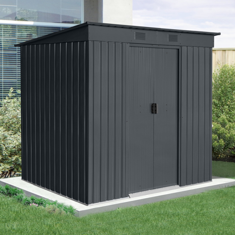 Zahradní domek BestBerg ZD-67A / 4,3 m² / 197 × 217 × 202 cm / antracit
