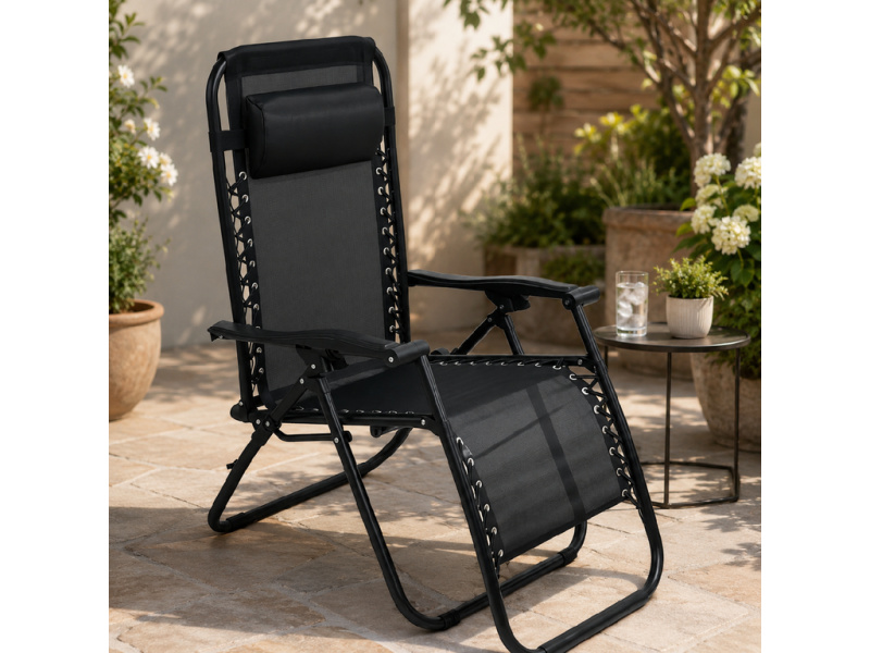 Skládací křeslo BestBerg BBGF-CH8 / 108 x 64,5 x 93 cm / šedá