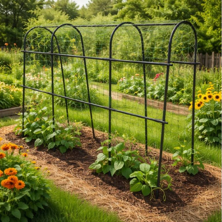 Tunelový oblouk pro popínavé rostliny BestBerg BBCS-1007 / 180 x 120 cm/ zelená