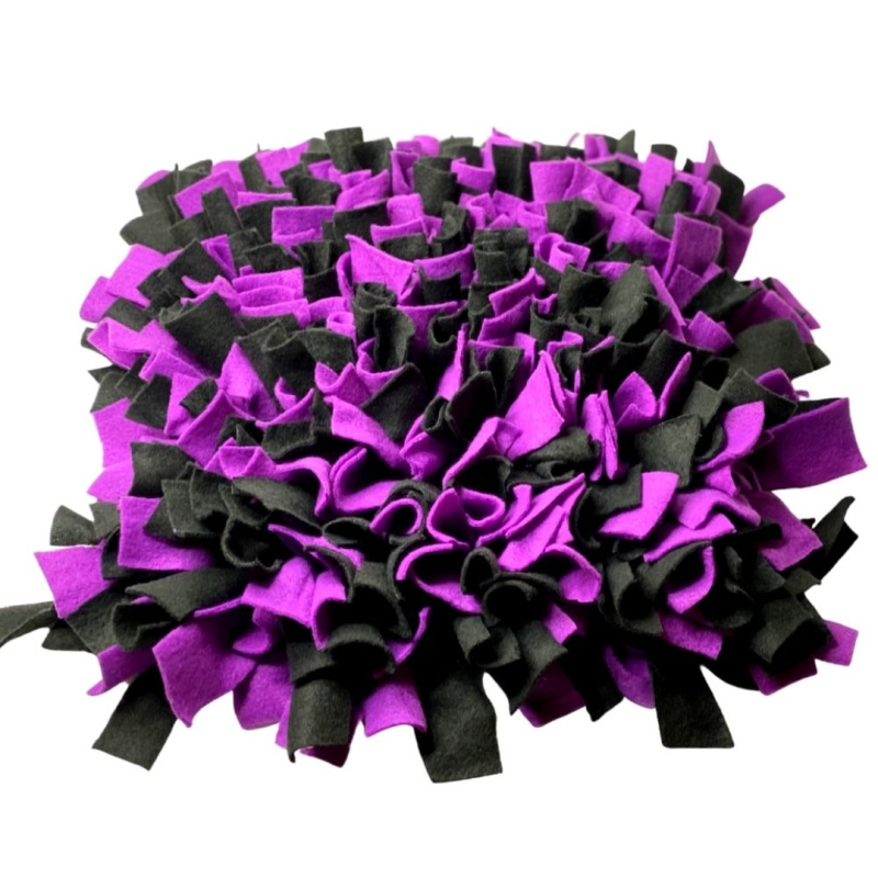 Čmuchacíkoberečky.cz® Čmuchací kobereček extra hustý ČERNO-FIALOVÝ 170/60X