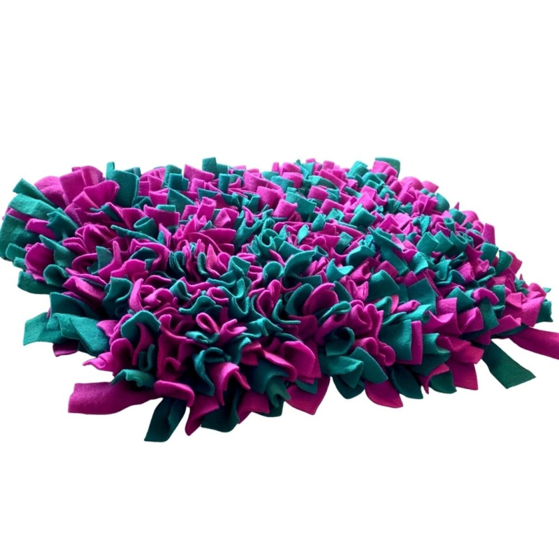 Čmuchacíkoberečky.cz® Čmuchací kobereček extra hustý FIALOVO-TYRKYSOVÝ 419/60X2