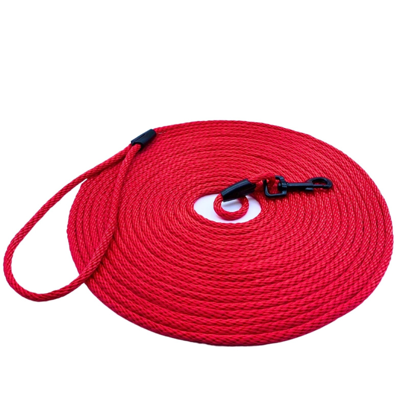 PafDog® Lehké stopovací vodítko 6mm 4 délky - červená PAF-006