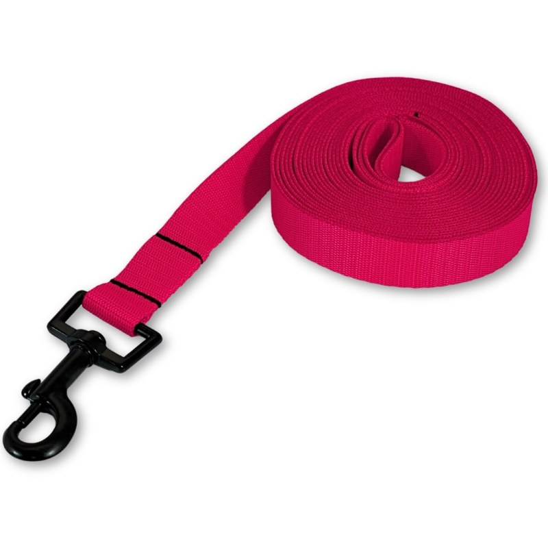 PafDog® Lehké stopovací vodítko ploché, 2cm - růžová PAF-334