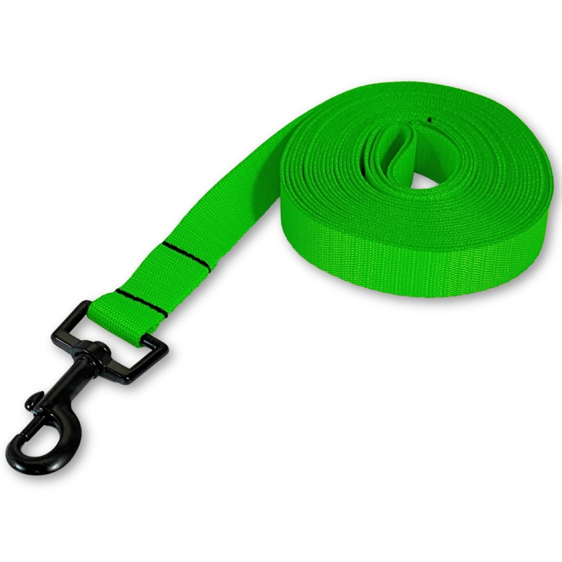 PafDog® Lehké stopovací vodítko ploché, 2cm - světle zelená PAF-345