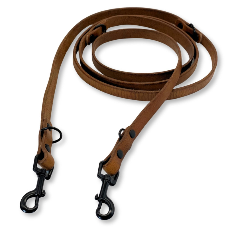 pafdog® Kožené přepínací vodítko 16mm, hnědé 11340/5