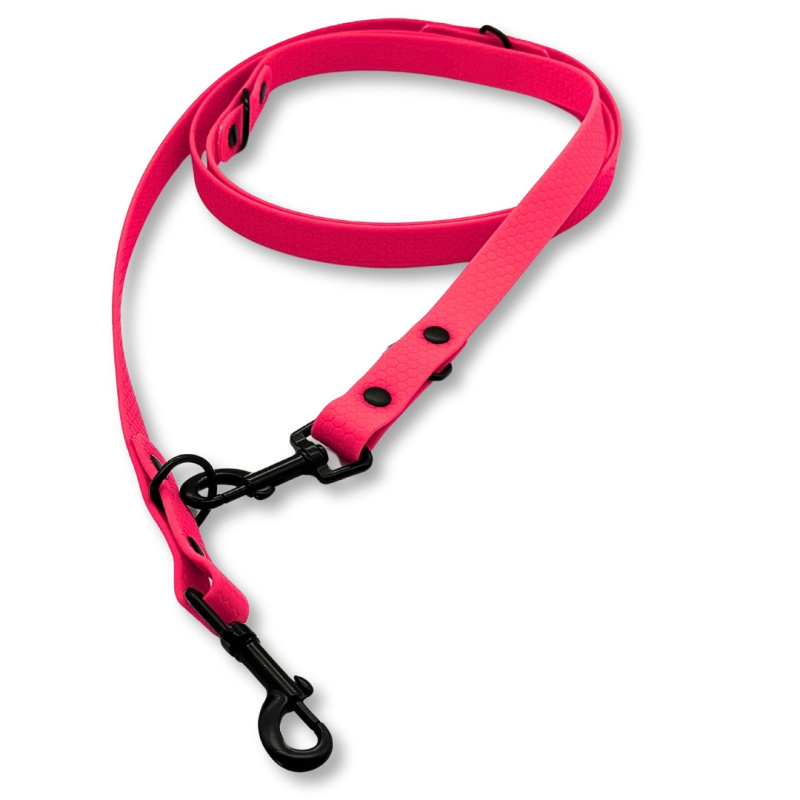 PafDog® Přepínací flexibilní HEXA voděodolné vodítko, neonově růžové PAF-371