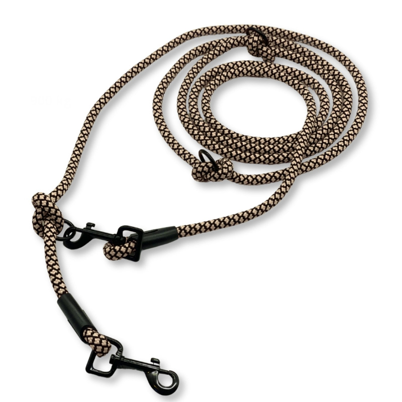 PafDog® Přepínací nastavitelné vodítko 8mm, béžovo-černé extra pevné PAF-542