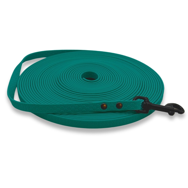 PafDog® lehké voděodolné HEXA stopovací vodítko ploché, 1cm - tyrkysová 12299/20
