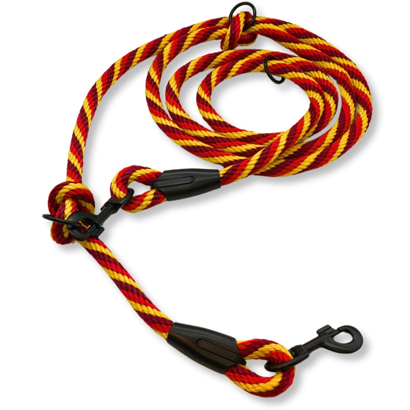 PafDog® Přepínací nastavitelné vodítko 14mm, žíhané (červená, žlutá, vínová) PAF-628
