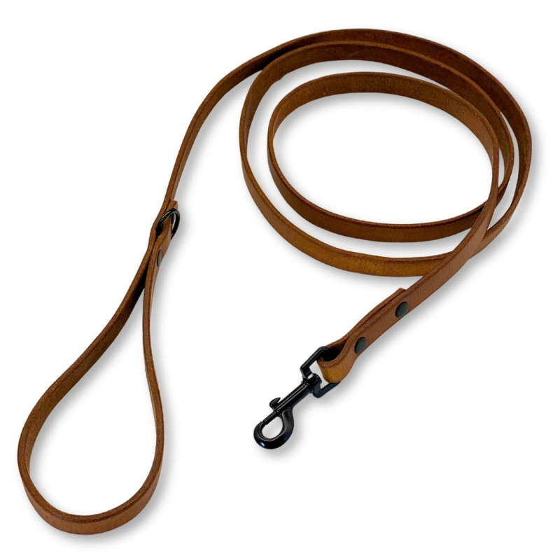 PafDog® Kožené klasické vodítko 16mm, hnědé PAF-629