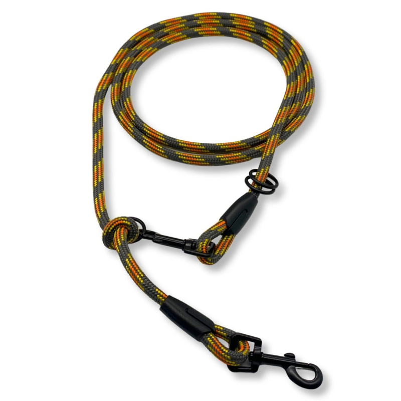 pafdog® Přepínací nastavitelné vodítko 8mm, šedo-oranžovo-žluté extra pevné 11590/1