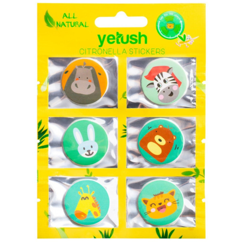 Yetush Samolepky s citronelou, 6ks