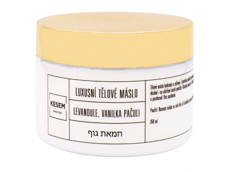 KESEM Dead sea Luxusní tělové máslo levandule, vanilka a pačuli, 350 ml