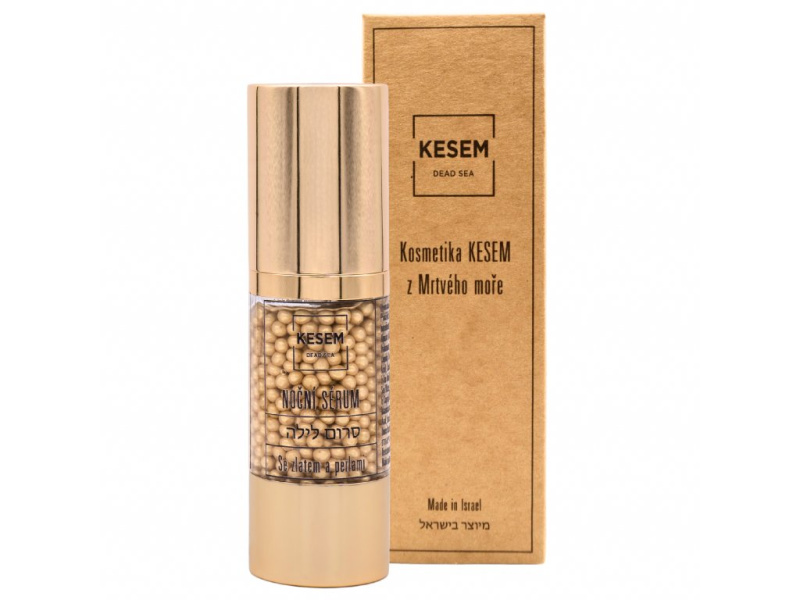 KESEM Dead sea Noční sérum se zlatem a perlami, 30 ml