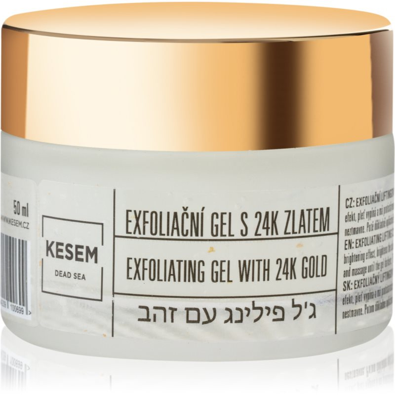 KESEM Dead sea Exfoliační gel s 24K zlatem, 50 ml