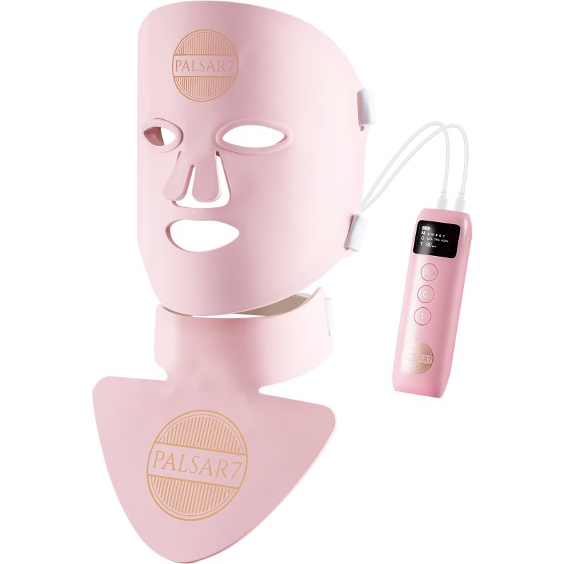 PALSAR7 Photon LED mask Pink Cloud ošetřující LED maska na obličej a dekolt 1 ks