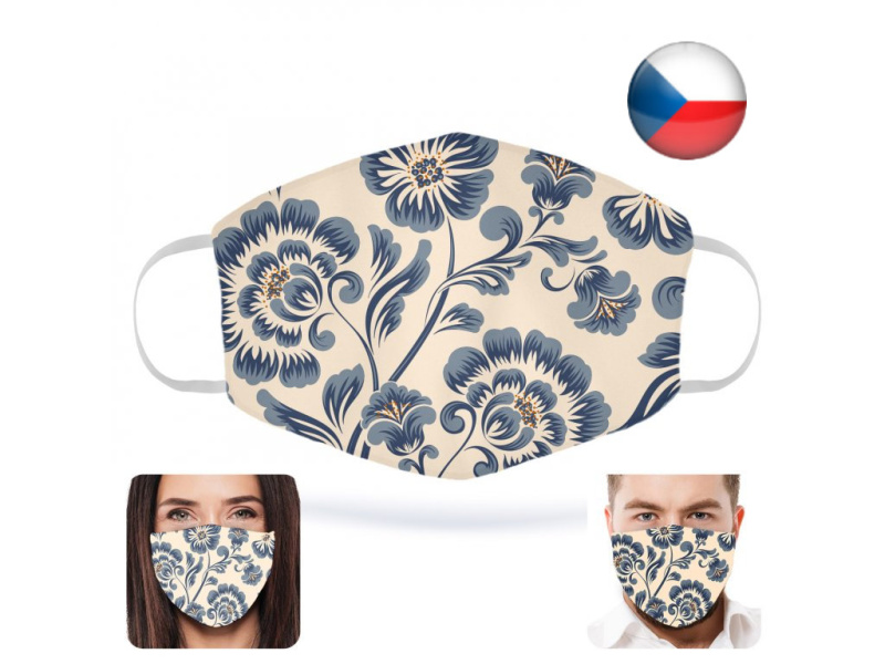 Viralio Antivirová nanorouška Old fashion kytky