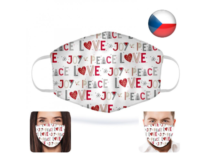 Viralio Antivirová nanorouška Peace Love Joy