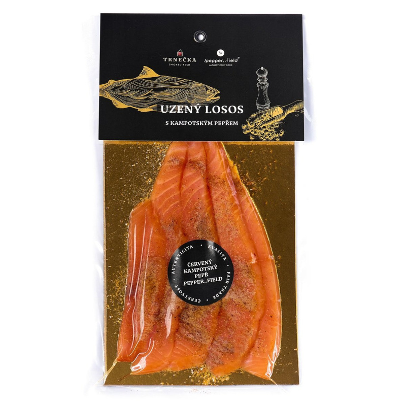 Trnečka Smoked Fish Losos uzený s červeným pepřem Pepperfield