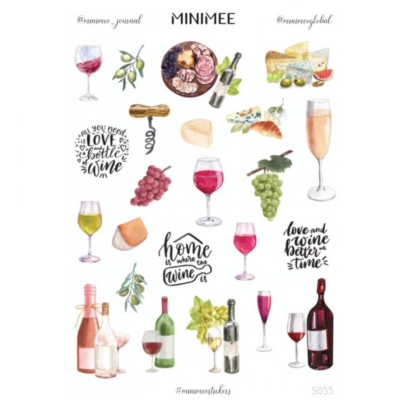 Samolepky A5 - Víno