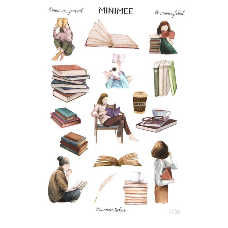 Samolepky A5 - Knihomolky