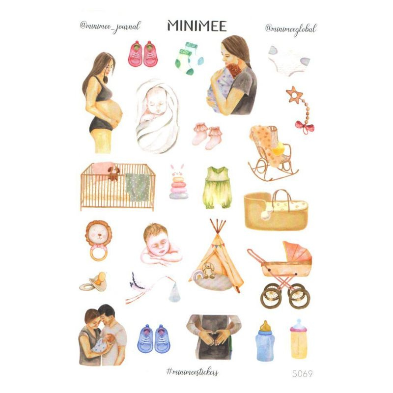 Samolepky A5 - Mateřství