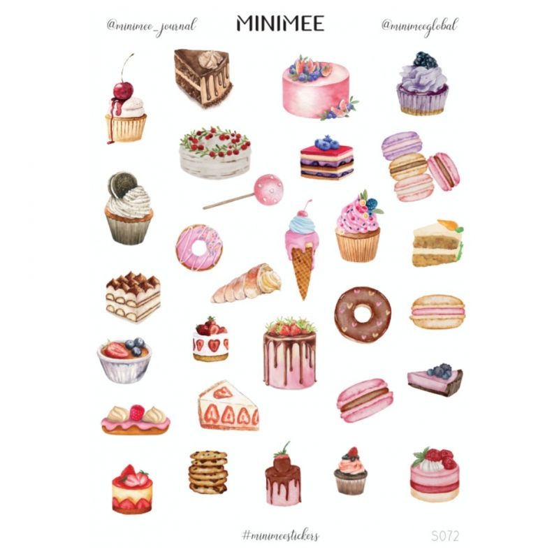 Samolepky A5 - Sladké dorty