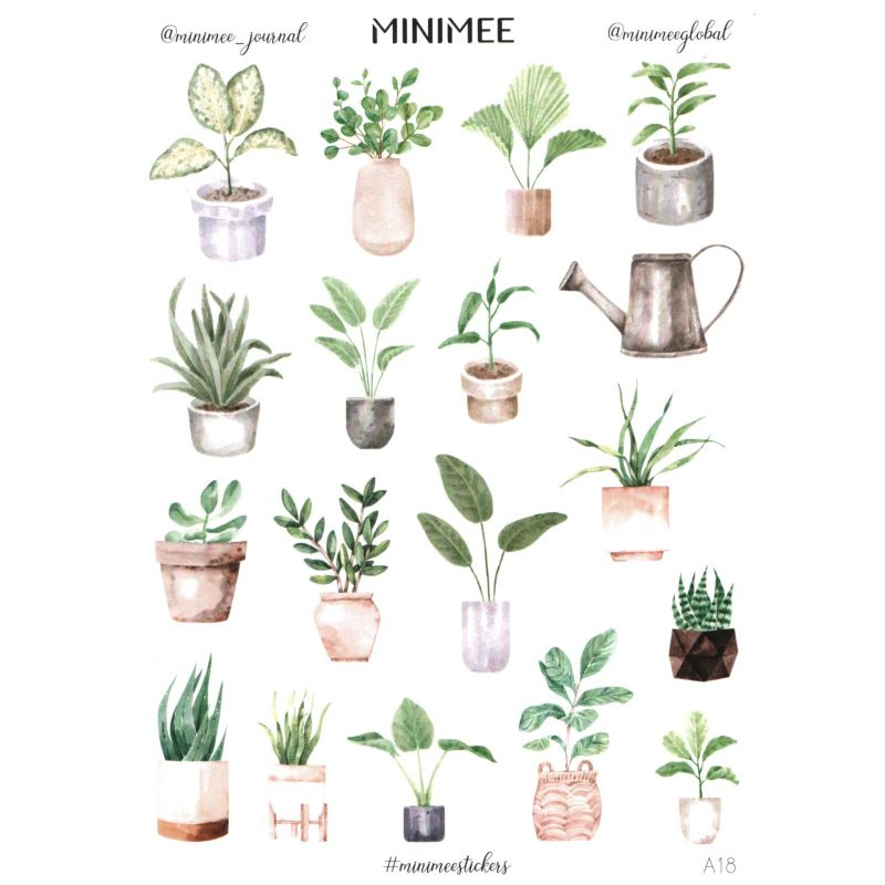 Samolepky A5 - Rostliny