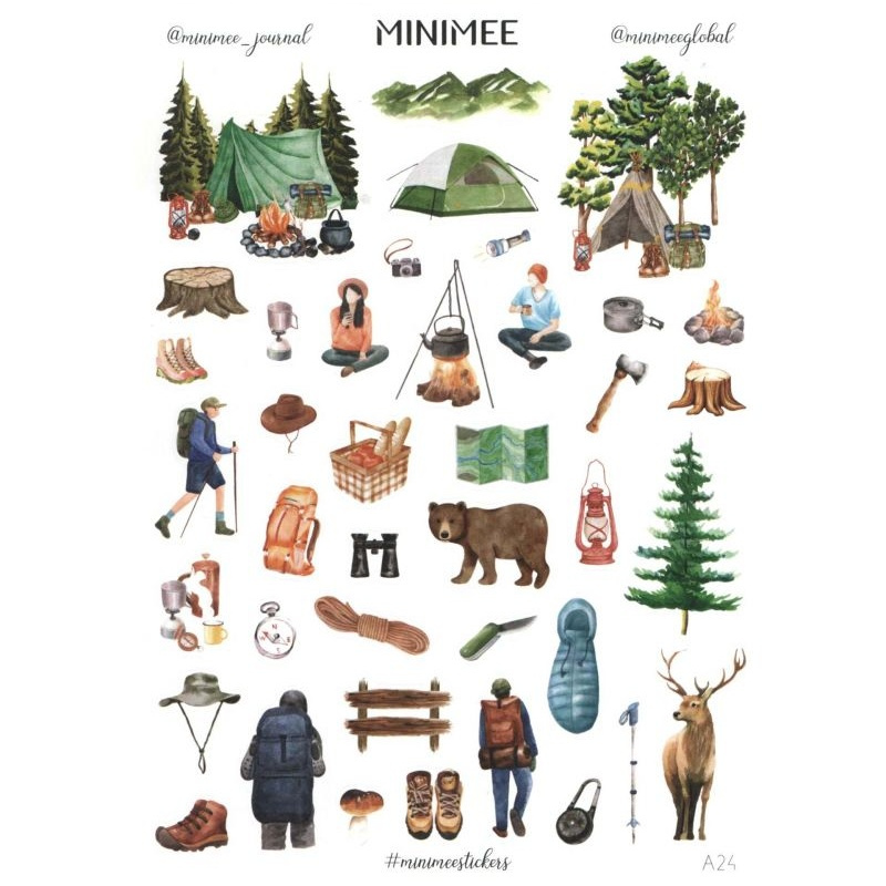 Samolepky A5 - Turistika