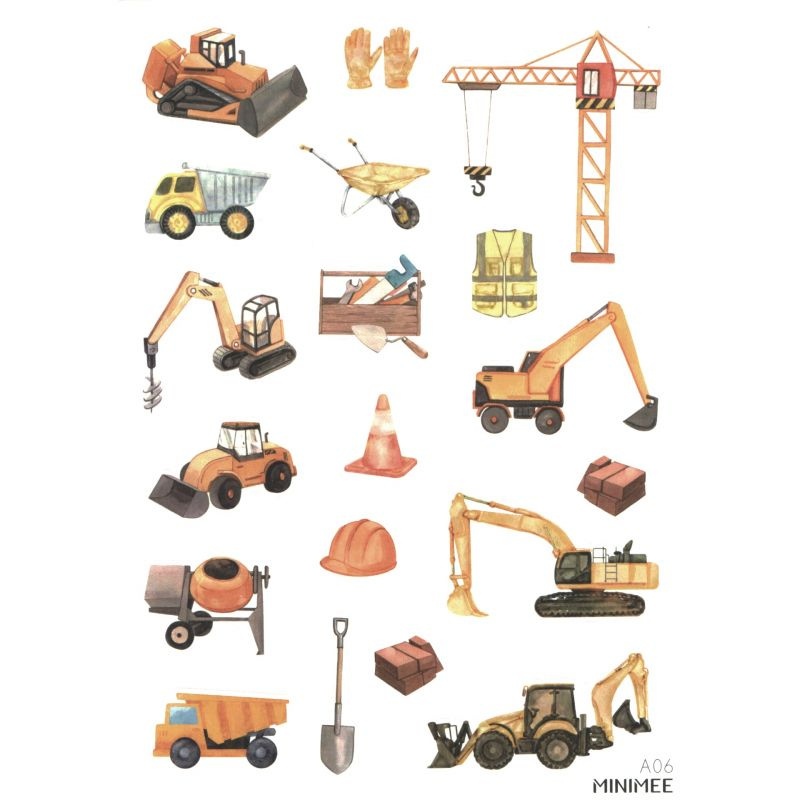 Samolepky A5 - Stavba