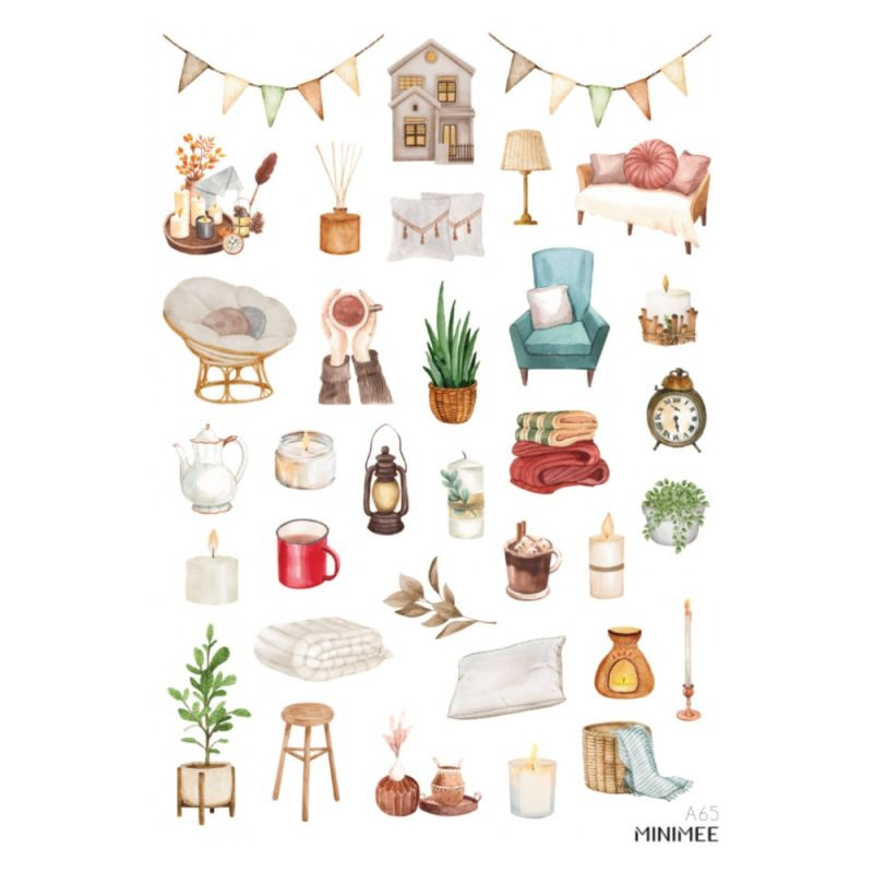 Samolepky A5 - Útulný domov