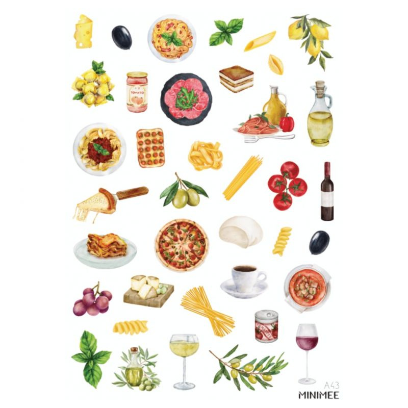 Samolepky A5 - Chuť Itálie